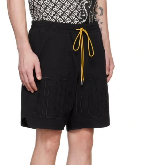 RHUDE RH Logo Short Black Large